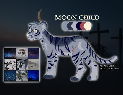 'Moon child' Tiger design (2024)
