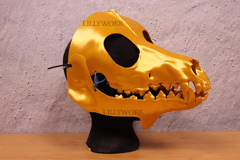 Costume Jackal Skull Mask side (2023)