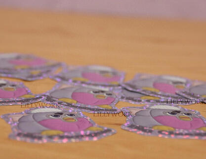 Glitter Furby Stickers (2024)