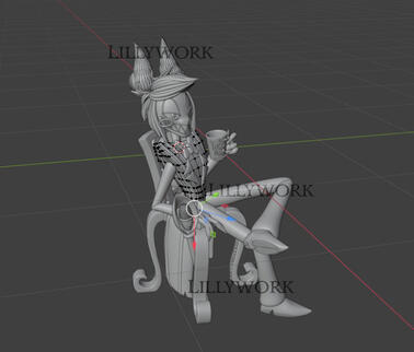 'Alastor' 3d model in viewport (2024)